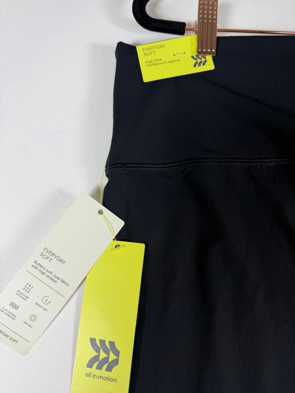 Women's Everyday Soft High-Rise 7/8 Leggings - All In Motion Black XXL - Picture 11 of 13